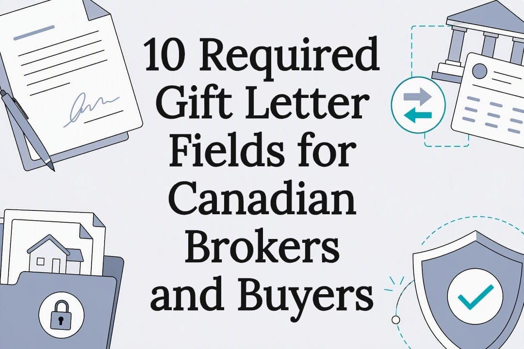 10 Required Gift Letter Fields for Canadian Brokers and Buyers