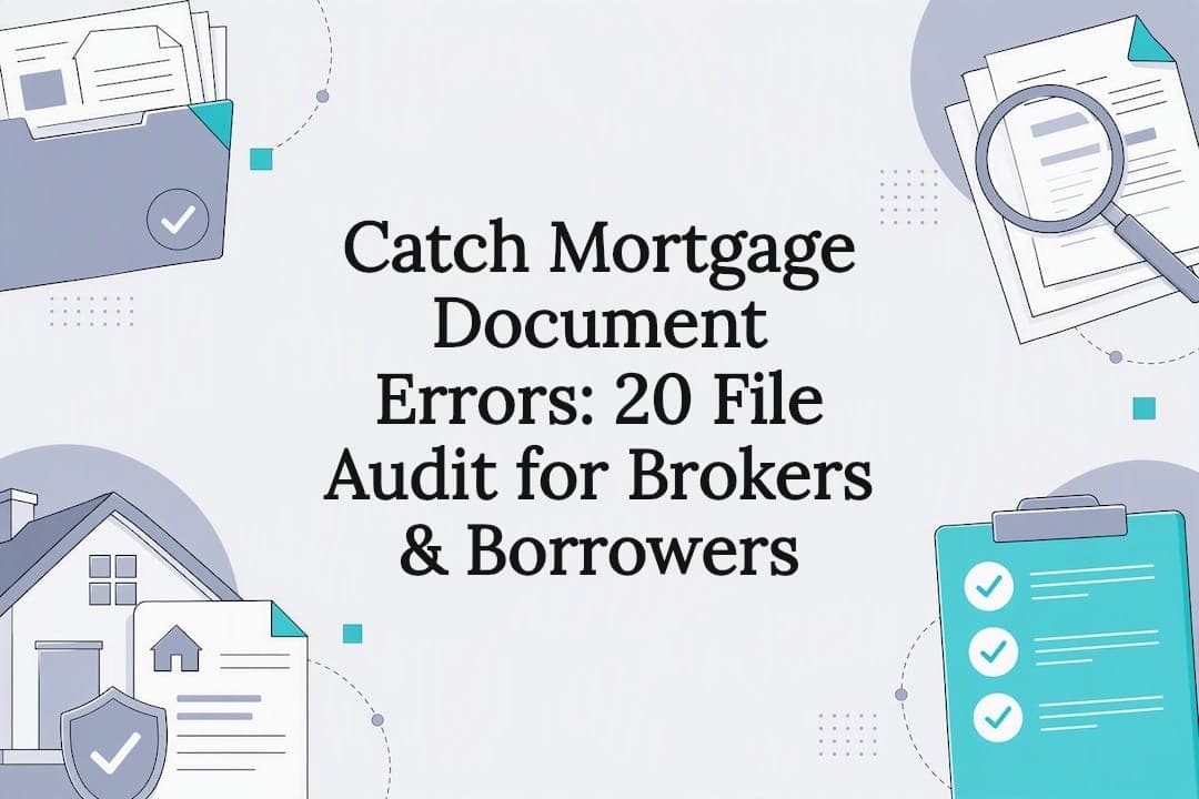 Catch Mortgage Document Errors: 20 File Audit for Brokers & Borrowers