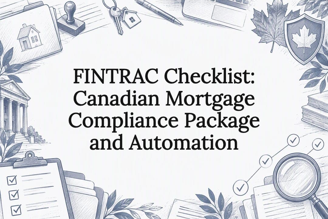 FINTRAC Checklist: Canadian Mortgage Compliance Package and Automation