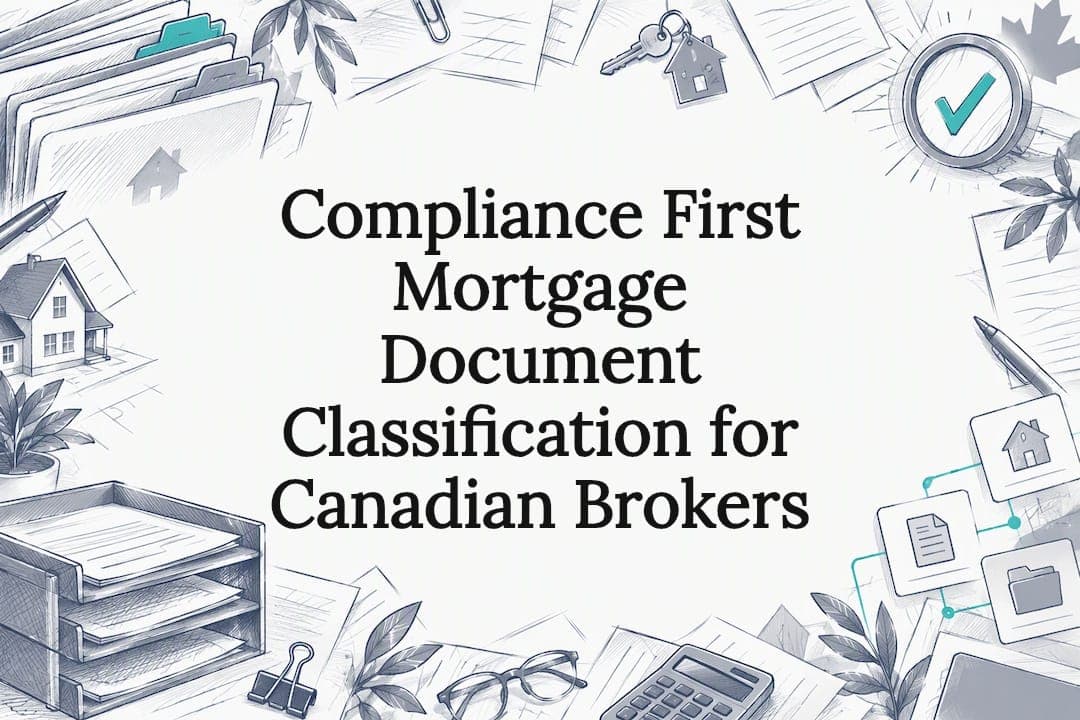 Compliance First Mortgage Document Classification for Canadian Brokers