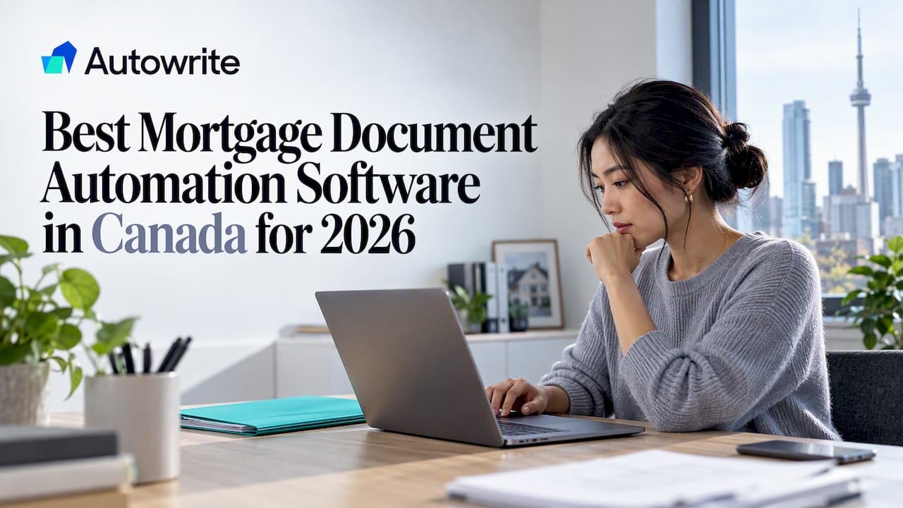 Best Mortgage Document Automation Software in Canada (2026)